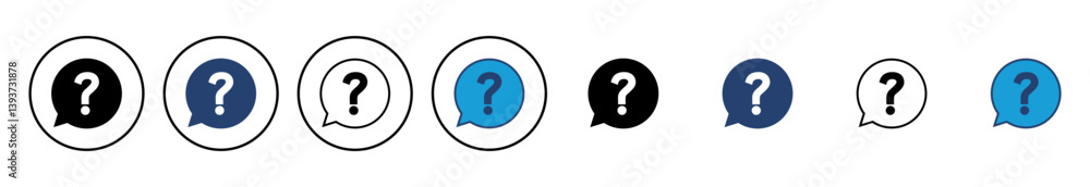Poster question icon vector. question mark icon vector.