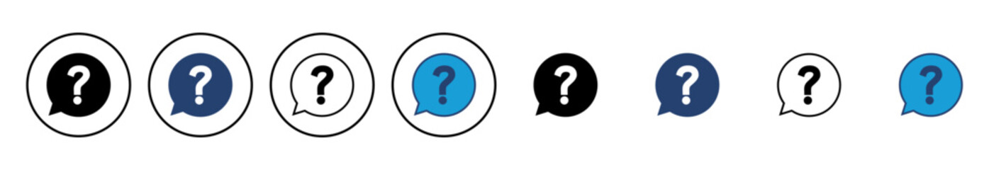 Question icon vector. question mark icon vector.