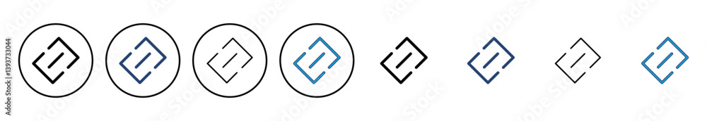 Poster link icon vector. hyperlink chain symbol.