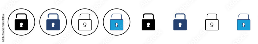 Poster lock icon vector. padlock icon vector. encryption icon. security symbol