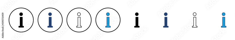 Poster info sign icon vector. about us icon vector. faq icon