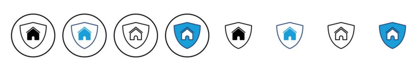 home insurance icon vector. home protection icon