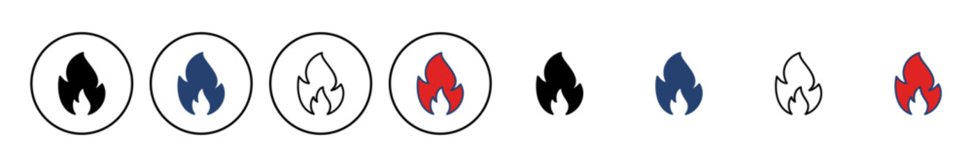 Fire icon vector. fire vector icon