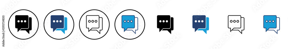 Poster chat icon vector. speech bubble icon. comment icon vector. message. contact us