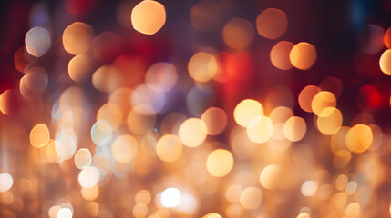 defocused christmas lights