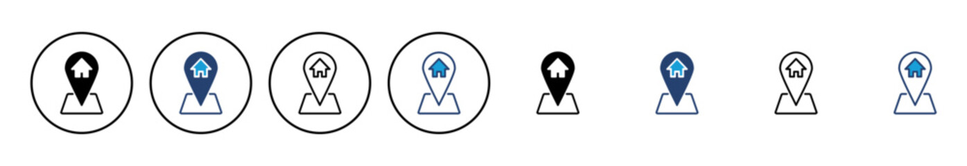 address icon vector. home location icon vector
