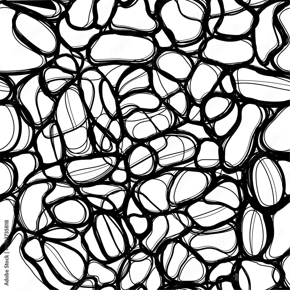 Poster vector seamless pattern with spots like a giraffe