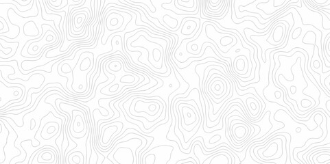 	
Abstract curve grid map and topo contour map on white background, Topographic contour lines. Seamless pattern with lines Topographic map. Geographic mountain relief diagram line wave carve design.