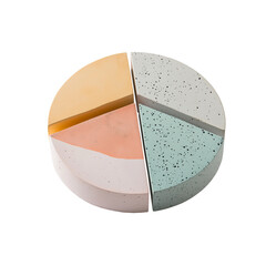 pie chart isolated on white