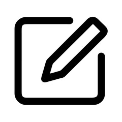 Square with Pencil Representing Edit or Input Field Icon Design