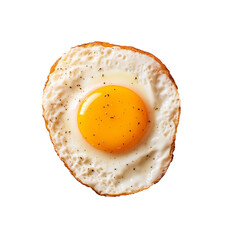 fried egg on a white background