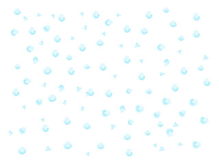 手描きの水彩水色ドット背景