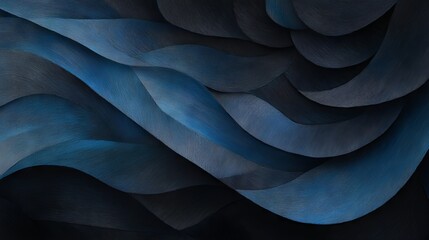 Obraz premium Swirling blue and grey waves create a calming abstract pattern with depth and texture