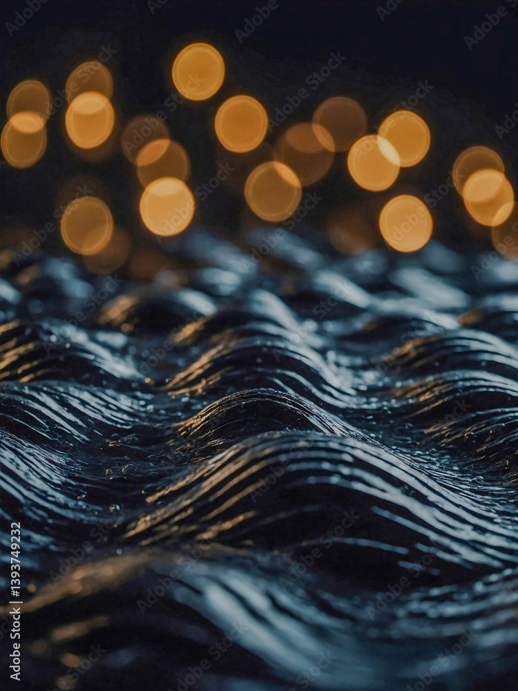 Poster soft black background with vintage bokeh and wave-like textures for a smooth look.
