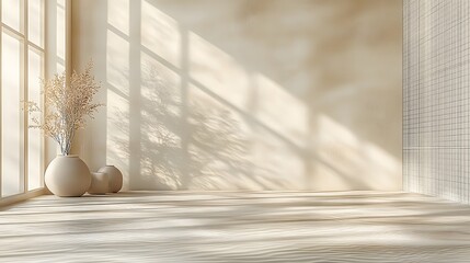 there are two vases with flowers in them sitting on a floor