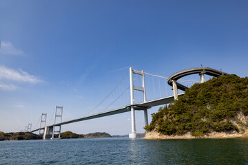 ［愛媛県今治市］しまなみ来島海峡遊覧船からの風景