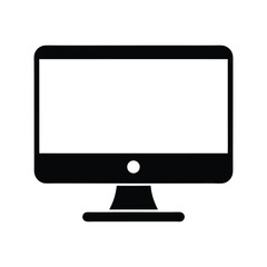 a vector illustration of a monitor.eps