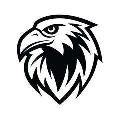 a vector illustration of a eagle head mascot..eps