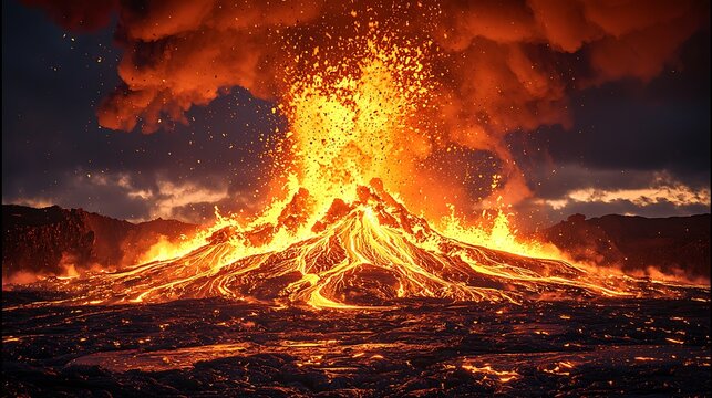 Erupting Volcano