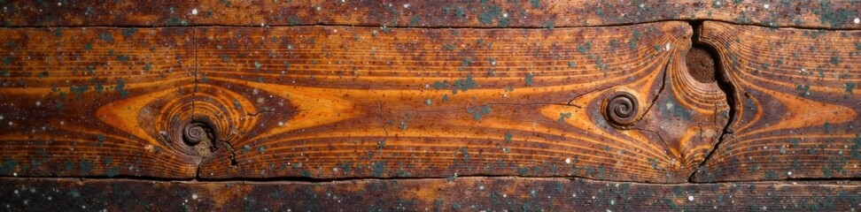 Weathered wooden board with cracks and grooves , natural, ancient, rustic