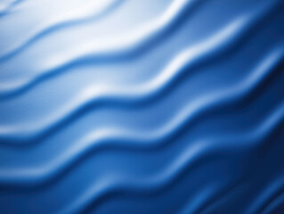 Obraz premium Deep Blue Wavy Abstract Background Texture - Dynamic Fluid Motion with Strong Highlights and Shadows Graphic Design