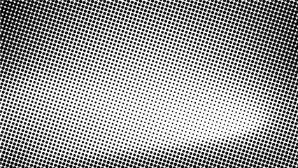 White Background with Distressed Black Halftone Dots &ndash; Vintage Comic Book Texture, Abstract Grunge Overlay for Posters, Flyers, and Web Design