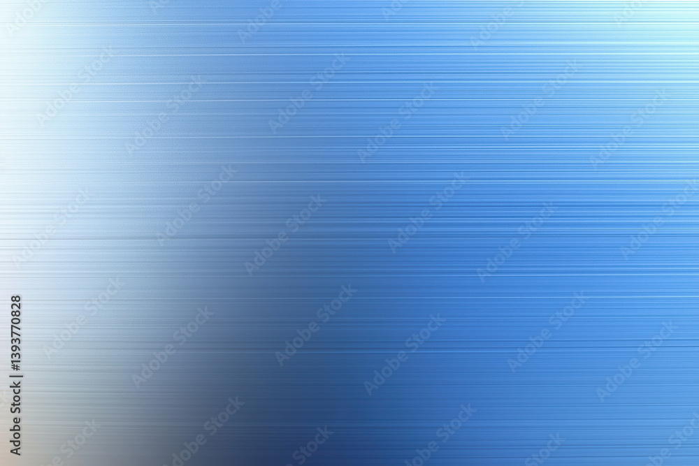 Poster brushed blue metal texture background - abstract metallic surface with horizontal lines and gradient