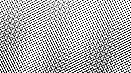 Black Halftone Dotted Texture on White Background – Grunge Comic Style Overlay for Vintage Paper Effect, Retro Pop Art Design Element