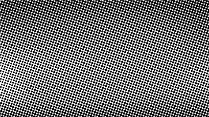 Black Halftone Dotted Texture on White Background &ndash; Grunge Comic Style Overlay for Vintage Paper Effect, Retro Pop Art Design Element