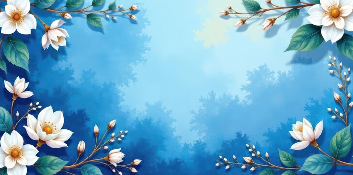 Classic blue & gold watercolor wedding stationery suite , elegant, background, classic