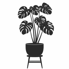 Stylish Monstera Potted Plant: Elegant Greenery for Modern Home Decor & Interior Spaces