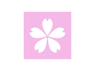 桜の花正方形アイコン