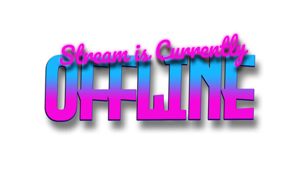 Stream is currently offline - Retro Stream Background Element