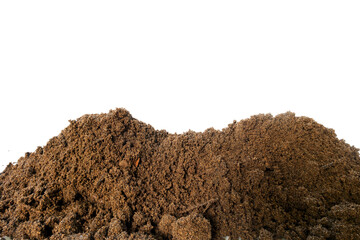 soil isolated on white