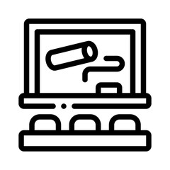 classroom line icon