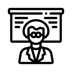 professor line icon