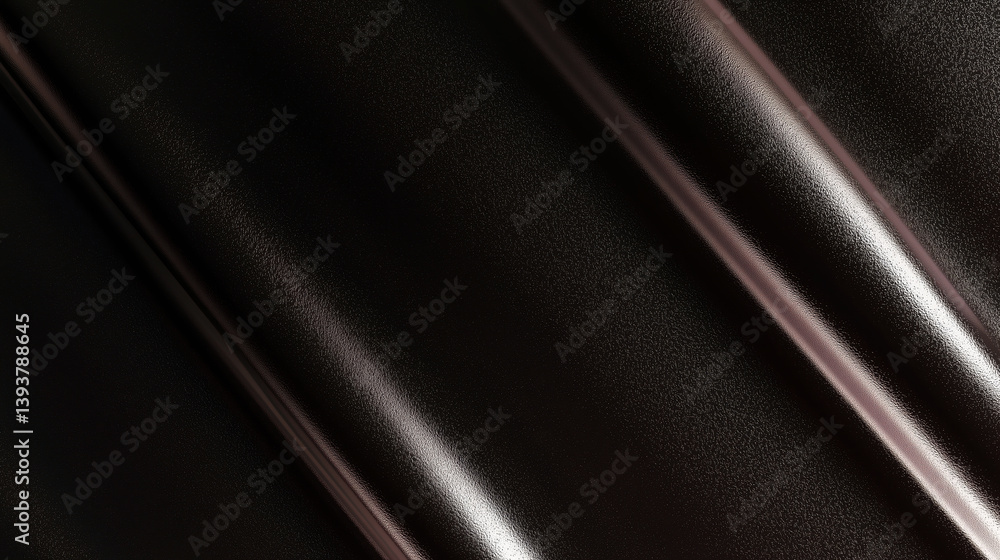 Poster smooth black leather texture background - abstract dark material surface with subtle grain and soft 