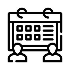 calendar line icon
