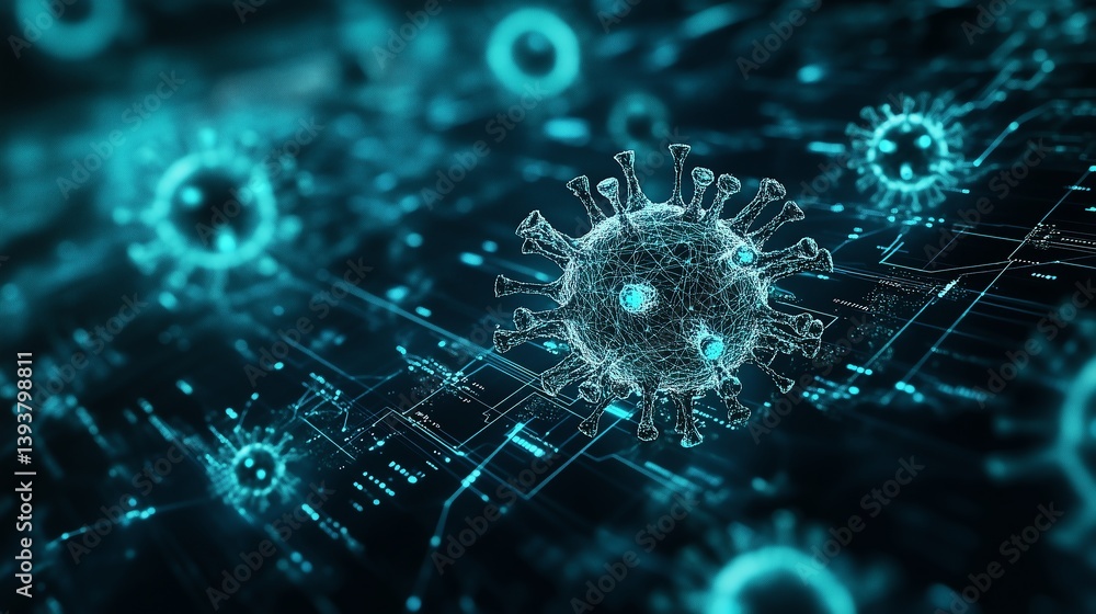 Poster eco icons and data processing on black background, global cyber security concept, digitally generate