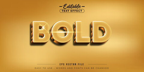 Luxury bold 3d editable text style effect.