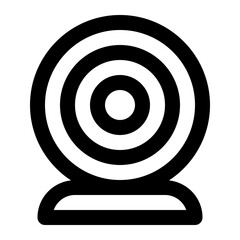 icon webcam with style outline