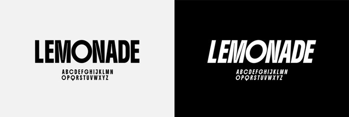 Modern Bold and Heavy Font. Regular and Italic Font. Uppercase, Lowercase, and Number. Sport, Music, and Fashion lettering. Come with editable vector.