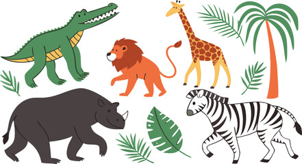 Obraz premium animal cartoon safari