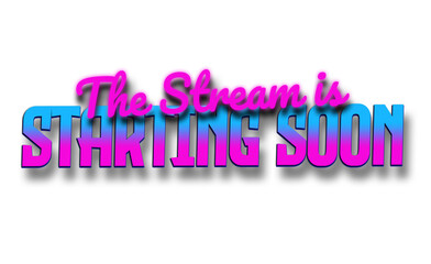 Stream is Starting Soon - Retro Stream Background Element