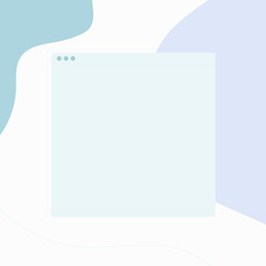 vector illustration of a blank note paper