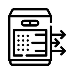 air purifier line icon