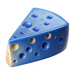 blue dice on white background