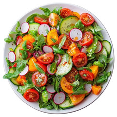 Fresh and Colorful Vegetable Salad