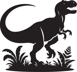 Dinosaur vector silhouette