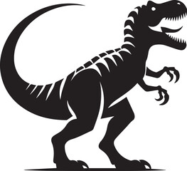 Dinosaur vector silhouette © Ami